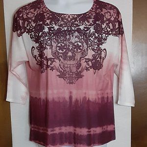 NWOT DG2 BY DIANE GILMAN/ SHIRT/MEDIUM
